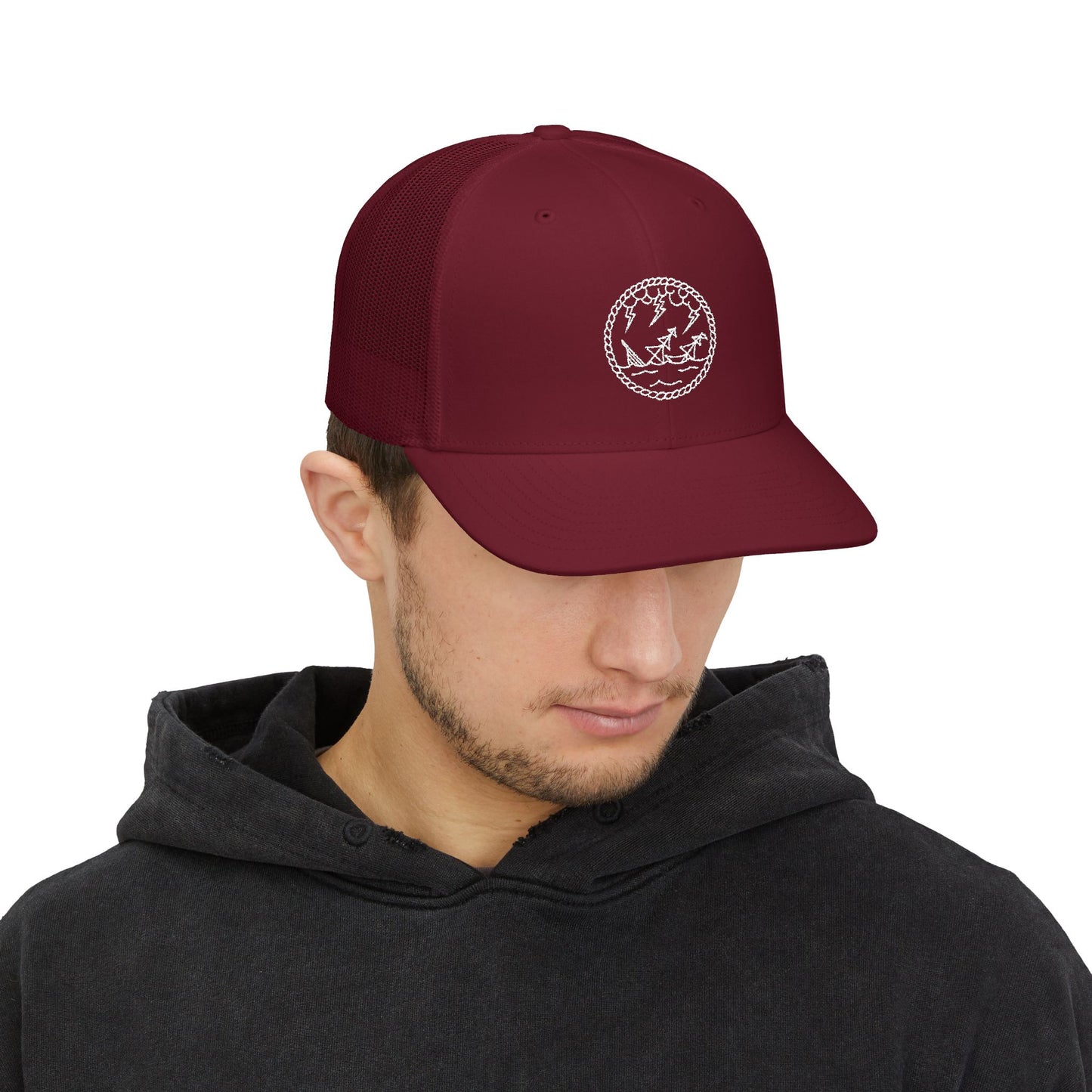 Stylish Embroidered Snapback Trucker Cap, Cool Outdoor Hat, Casual Wear, Perfect for Summer, Beach, Sports Events, Gift Idea